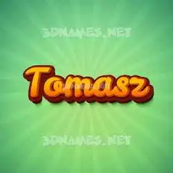 tomasz in Green Rays style - 3D name wallpaper