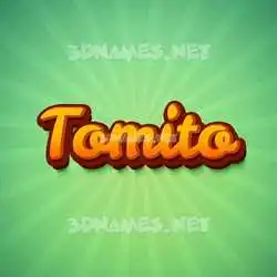 tomito in Green Rays style - 3D name wallpaper