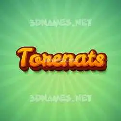 torenats in Green Rays style - 3D name wallpaper