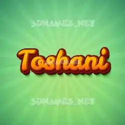 toshani in Green Rays style - 3D name wallpaper
