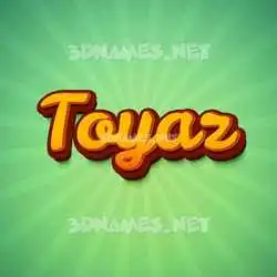 toyaz in Green Rays style - 3D name wallpaper