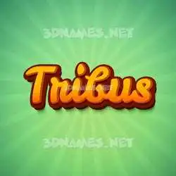 tribus in Green Rays style - 3D name wallpaper