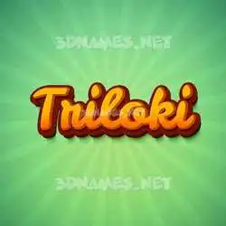 triloki in Green Rays style - 3D name wallpaper