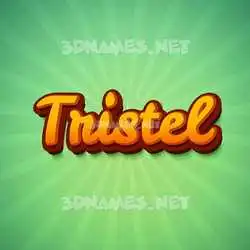 tristel in Green Rays style - 3D name wallpaper