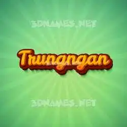 trungngan in Green Rays style - 3D name wallpaper
