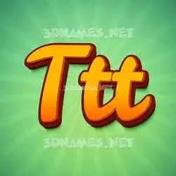 ttt in Green Rays style - 3D name wallpaper