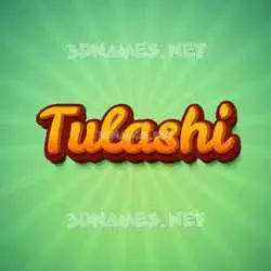 tulashi in Green Rays style - 3D name wallpaper