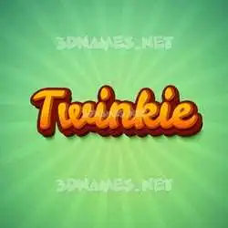 twinkie in Green Rays style - 3D name wallpaper
