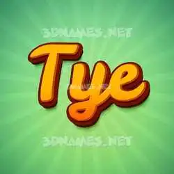 tye in Green Rays style - 3D name wallpaper