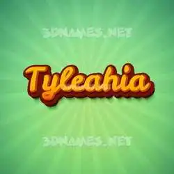tyleahia in Green Rays style - 3D name wallpaper