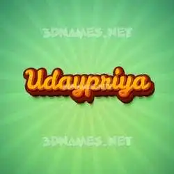 udaypriya in Green Rays style - 3D name wallpaper