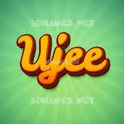 ujee in Green Rays style - 3D name wallpaper