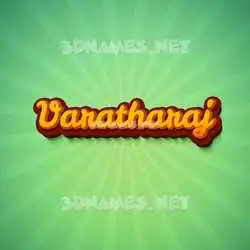 varatharaj in Green Rays style - 3D name wallpaper