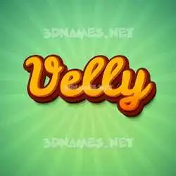 velly in Green Rays style - 3D name wallpaper