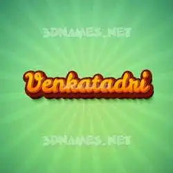 venkatadri in Green Rays style - 3D name wallpaper