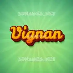 vignan in Green Rays style - 3D name wallpaper