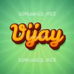 vijay in Green Rays style - 3D name wallpaper