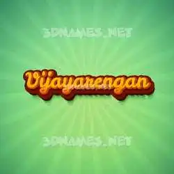vijayarengan in Green Rays style - 3D name wallpaper
