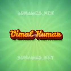 vimal kumar in Green Rays style - 3D name wallpaper