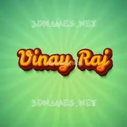 vinay raj in Green Rays style - 3D name wallpaper