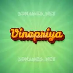vinopriya in Green Rays style - 3D name wallpaper