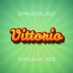 vittorio in Green Rays style - 3D name wallpaper