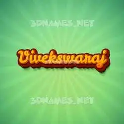 vivekswaraj in Green Rays style - 3D name wallpaper