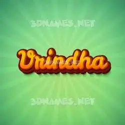 vrindha in Green Rays style - 3D name wallpaper