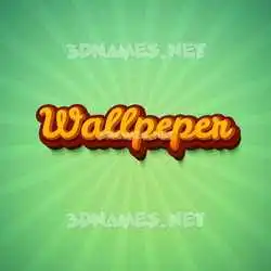 wallpeper in Green Rays style - 3D name wallpaper