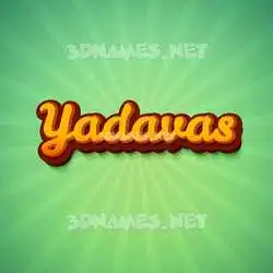 yadavas in Green Rays style - 3D name wallpaper