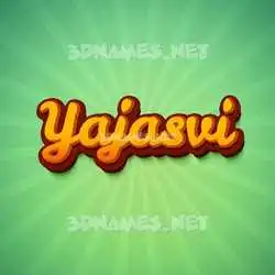 yajasvi in Green Rays style - 3D name wallpaper