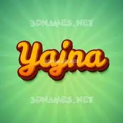 yajna in Green Rays style - 3D name wallpaper