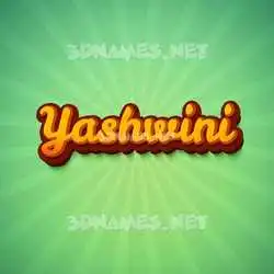yashwini in Green Rays style - 3D name wallpaper