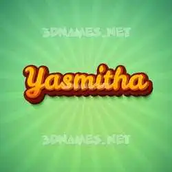 yasmitha in Green Rays style - 3D name wallpaper