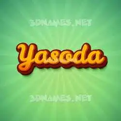 yasoda in Green Rays style - 3D name wallpaper