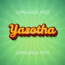 yasotha in Green Rays style - 3D name wallpaper