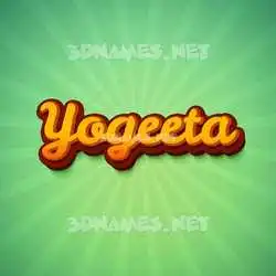 yogeeta in Green Rays style - 3D name wallpaper