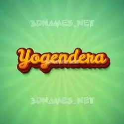 yogendera in Green Rays style - 3D name wallpaper