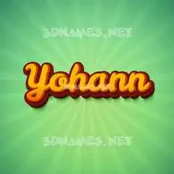 yohann in Green Rays style - 3D name wallpaper