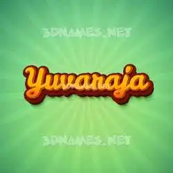 yuvaraja in Green Rays style - 3D name wallpaper