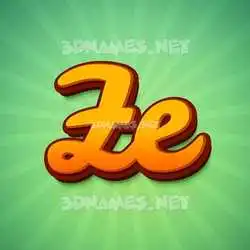 ze in Green Rays style - 3D name wallpaper