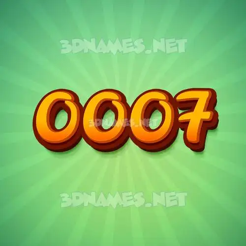 0007 in Green Rays style - 3D name wallpaper 0007 in Green Rays style - 3D name wallpaper