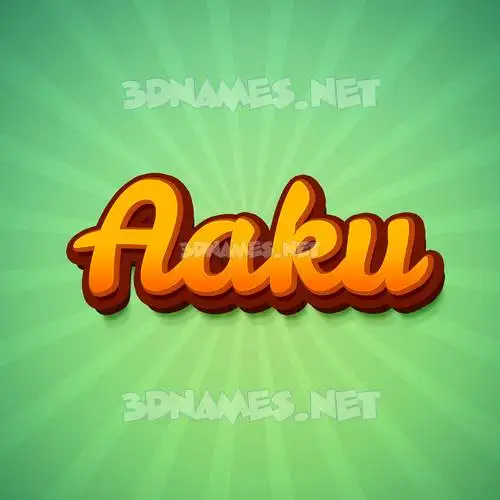 aaku in Green Rays style - 3D name wallpaper aaku in Green Rays style - 3D name wallpaper