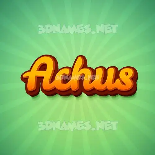 achus in Green Rays style - 3D name wallpaper achus in Green Rays style - 3D name wallpaper
