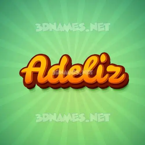 adeliz in Green Rays style - 3D name wallpaper adeliz in Green Rays style - 3D name wallpaper