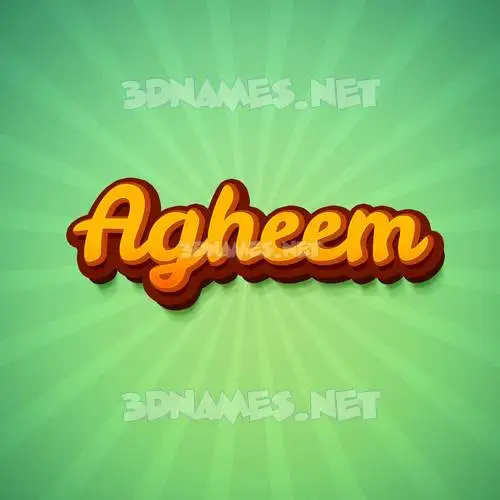 agheem in Green Rays style - 3D name wallpaper agheem in Green Rays style - 3D name wallpaper