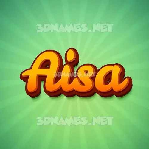 aisa in Green Rays style - 3D name wallpaper aisa in Green Rays style - 3D name wallpaper