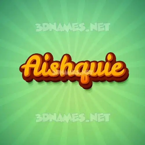 aishquie in Green Rays style - 3D name wallpaper aishquie in Green Rays style - 3D name wallpaper