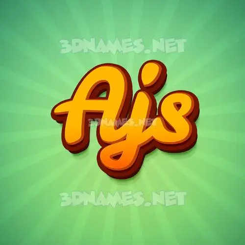 ajs in Green Rays style - 3D name wallpaper ajs in Green Rays style - 3D name wallpaper