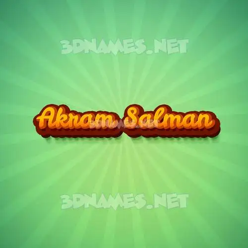 akram salman in Green Rays style - 3D name wallpaper akram salman in Green Rays style - 3D name wallpaper